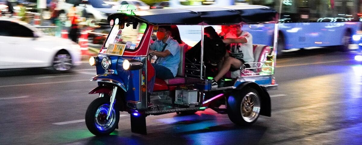 Tuk Tuk als Fortbewegungsmittel in Chiang Rai