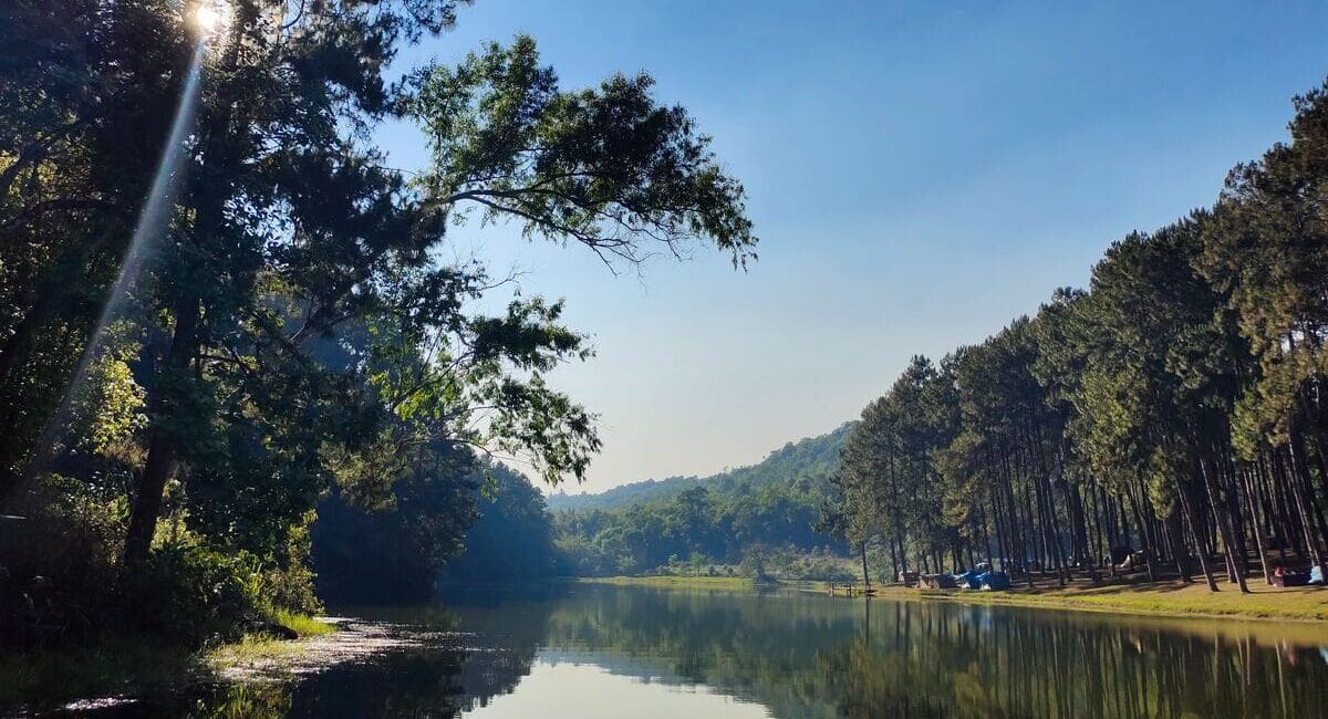 Malerische Landschaft in der Provinz Mae Hong Son